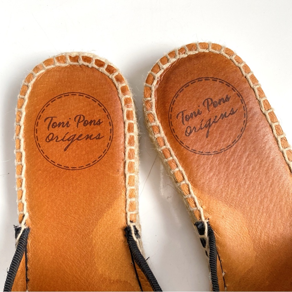 💕 TONI PONS ORIGENS PINK BLACK MULTI TWEED STITCHED ESPADRILLES! - Picture 7 of 16